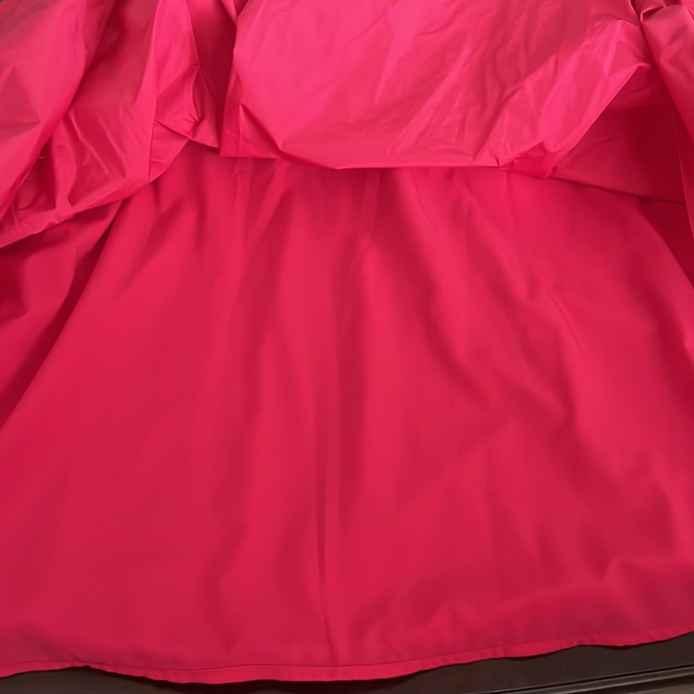 Antonio Melani.x Jennifer Sumko Rachel Shirred Taffeta A-Line Capelet Midi Dress - Picture 7 of 11